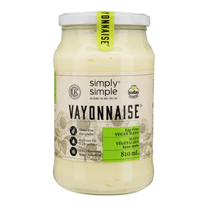 Simply Simple Vayonnaise (Egg Free Vegan Mayo) 810mL (Pack of 3)