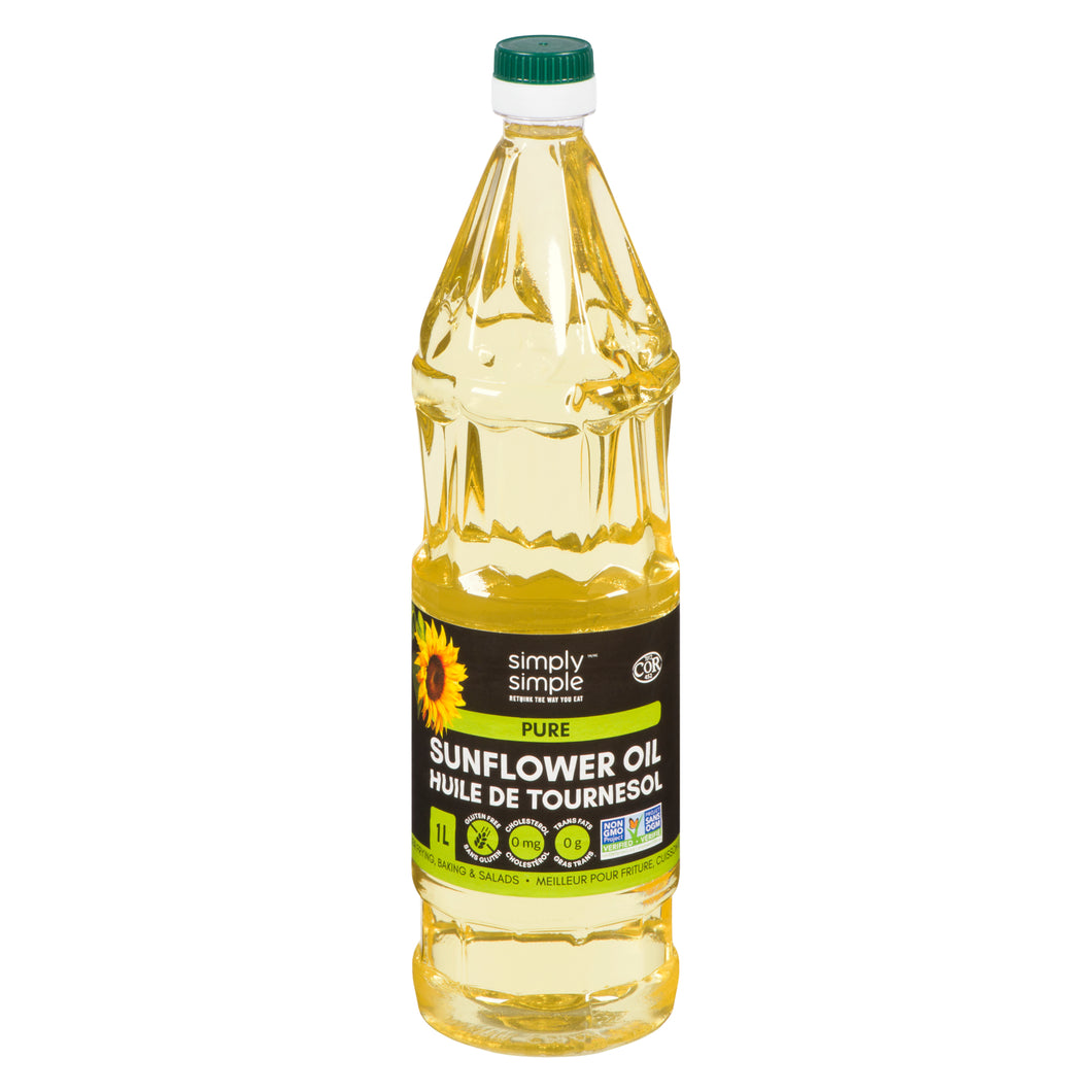 Simply Simple Sunflower Oil - Pure 1L (Pack of 6)